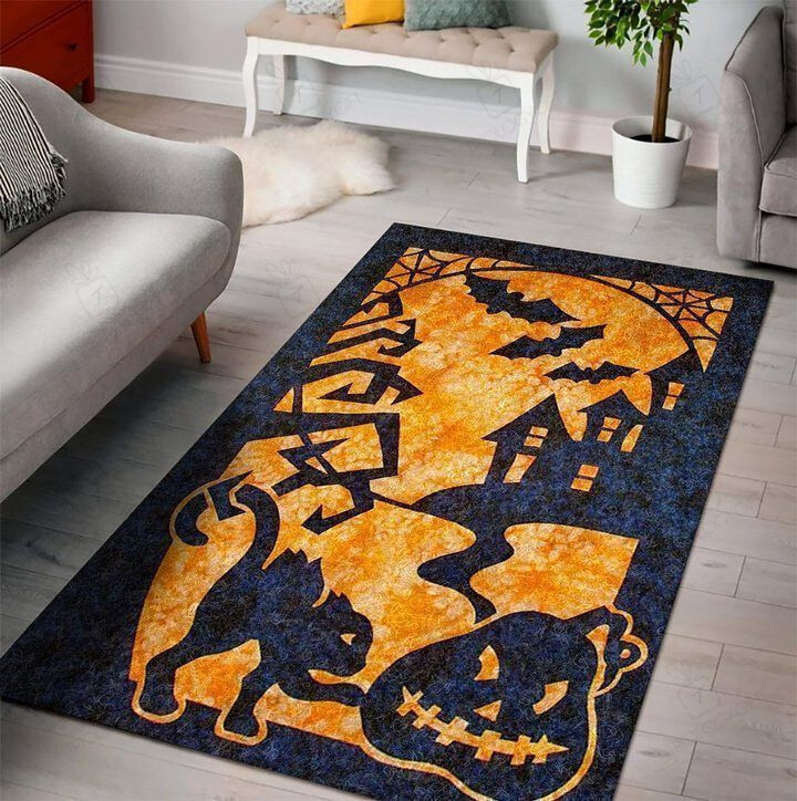 Halloween Rectangle Rug Decor Area Rugs For Living Room Bedroom Kitchen Rugs Home Carpet Flooring TTG015307