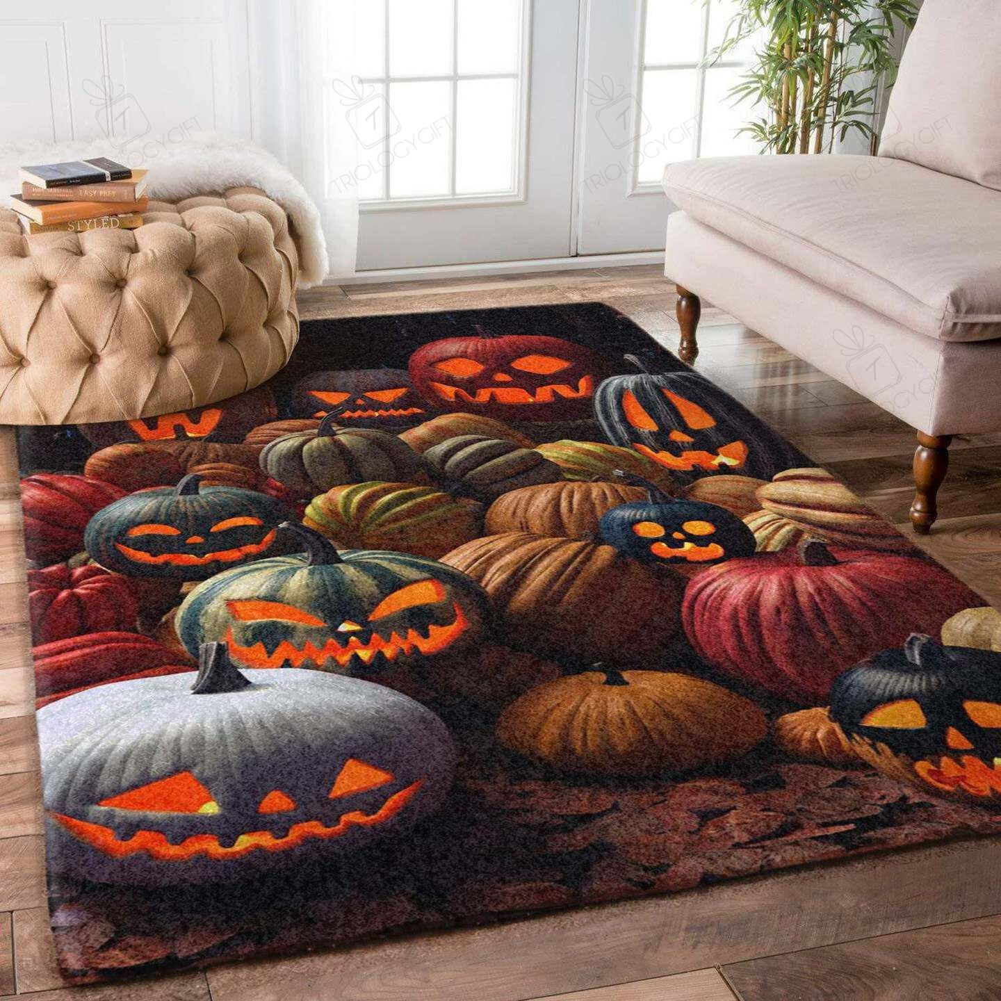 Halloween Rectangle Rug Decor Area Rugs For Living Room Bedroom Kitchen Rugs Home Carpet Flooring TTG015310