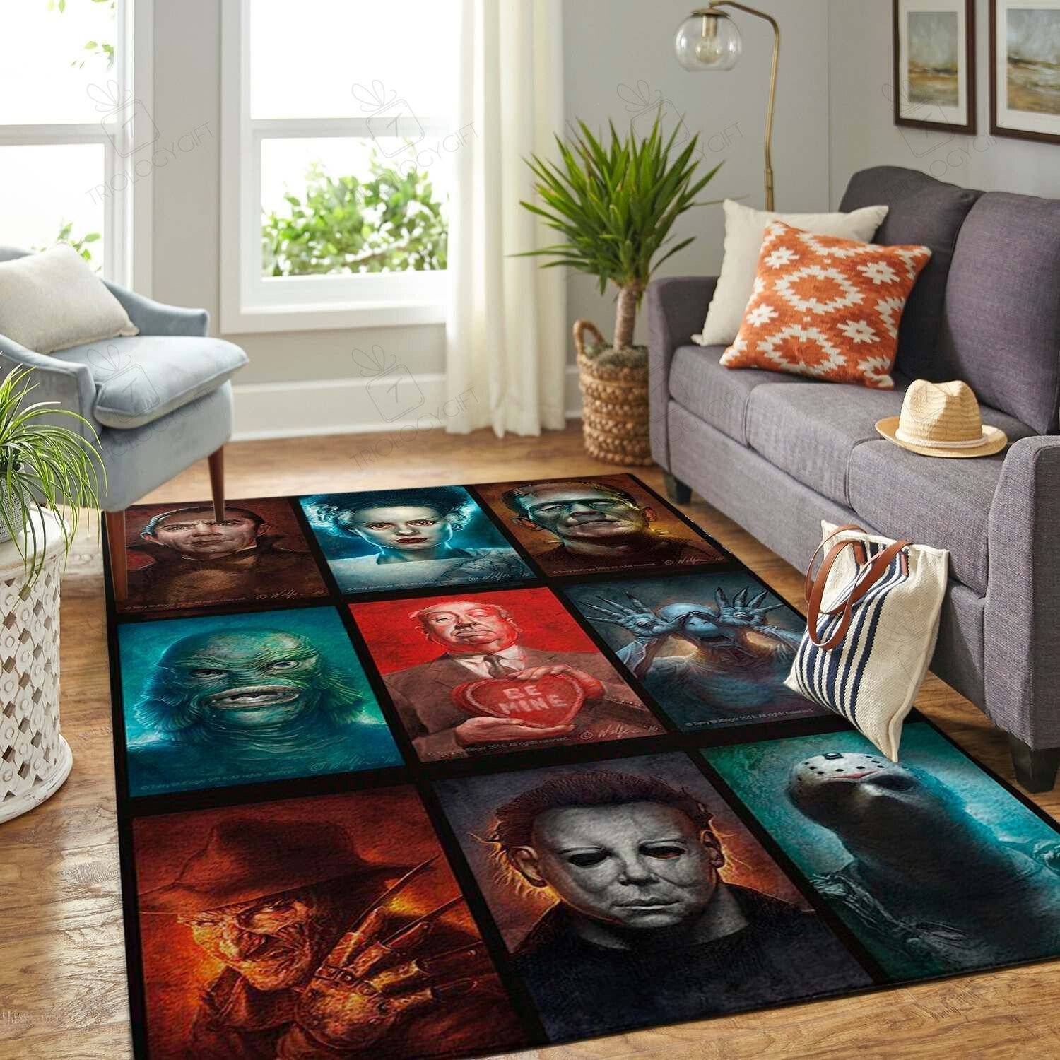 Halloween Specail Gift Horror & Villain CharacteTTG Lo99889 Rectangle Rug Decor Area Rugs For Living Room Bedroom Kitchen Rugs Home Carpet Flooring TTG015326