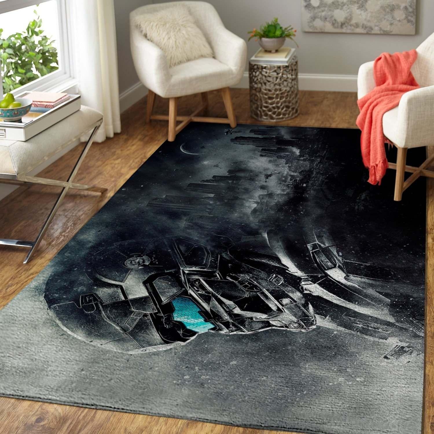 Halo Game Area Rug - Unique Anime Apparel for Fans