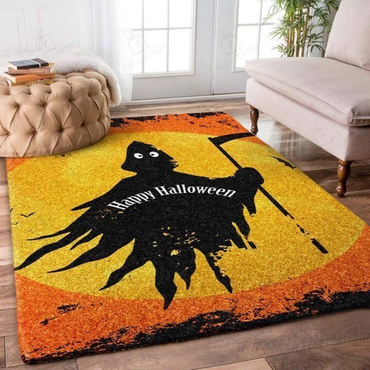 Happy Halloween Rectangle Rug Decor Area Rugs For Living Room Bedroom Kitchen Rugs Home Carpet Flooring TTG015380