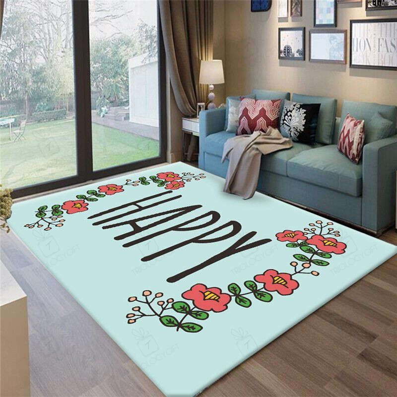 Happy Rectangle Rug Decor Area Rugs For Living Room Bedroom Kitchen Rugs Home Carpet Flooring TTG015382