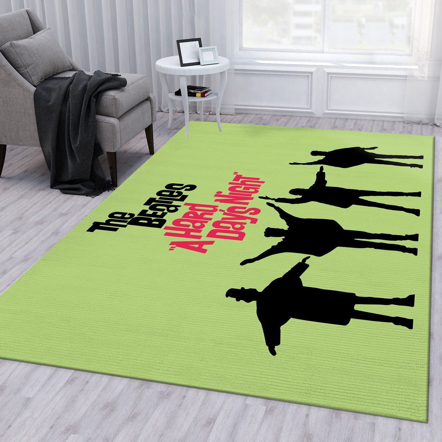 Hard Day&#8217s Night Rug - Unique Anime Apparel for Fans