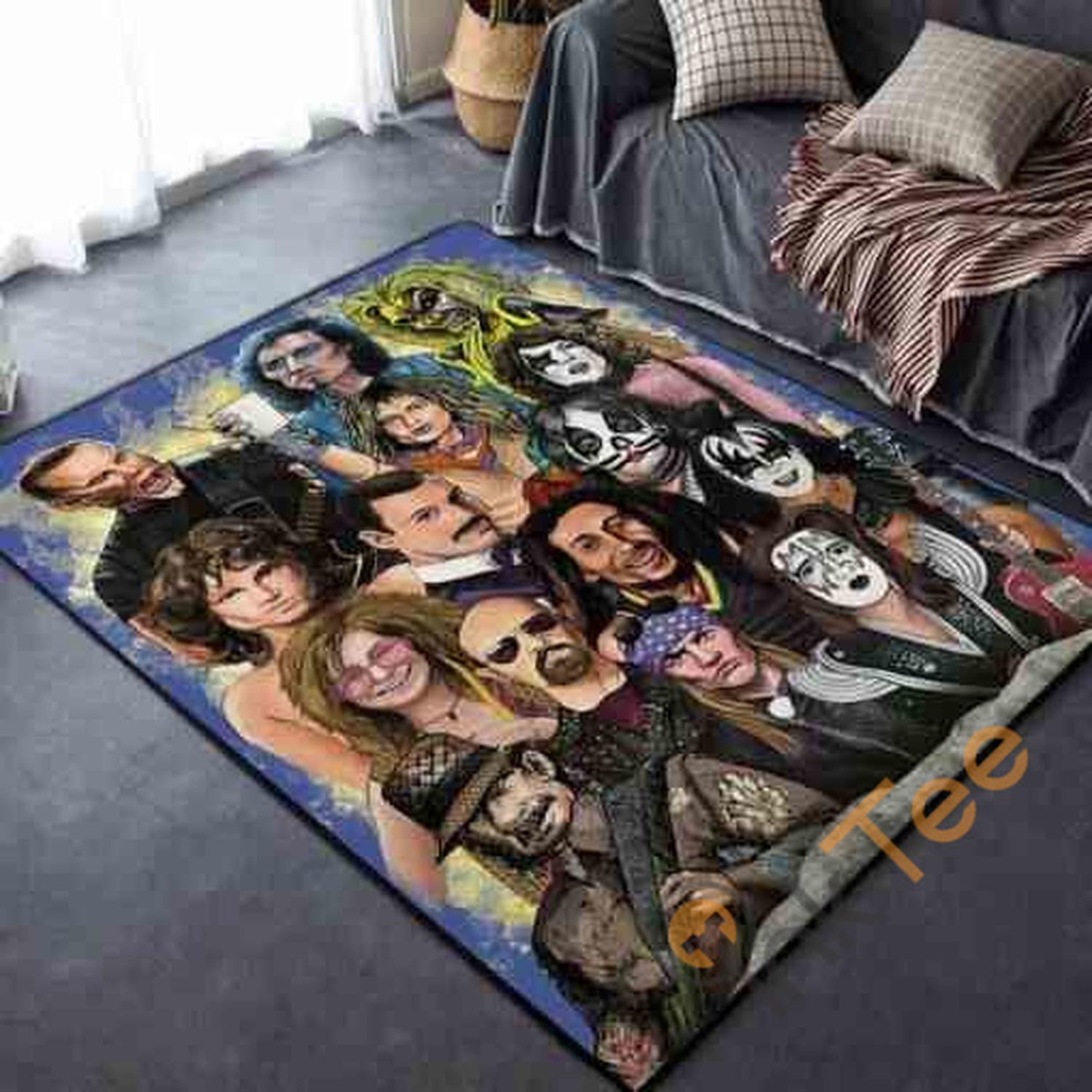 Hard Rock Heavy Metal Area Rug - Unique Anime Apparel for Fans
