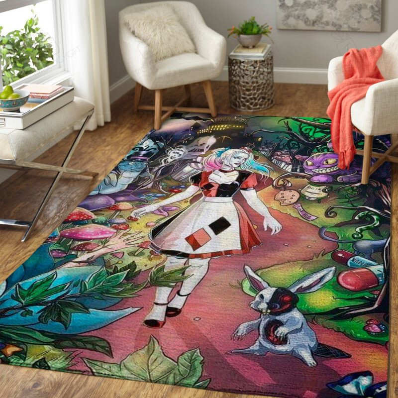 Harley Quinn 2 Rectangle Rug Decor Area Rugs For Living Room Bedroom Kitchen Rugs Home Carpet Flooring TTG015420