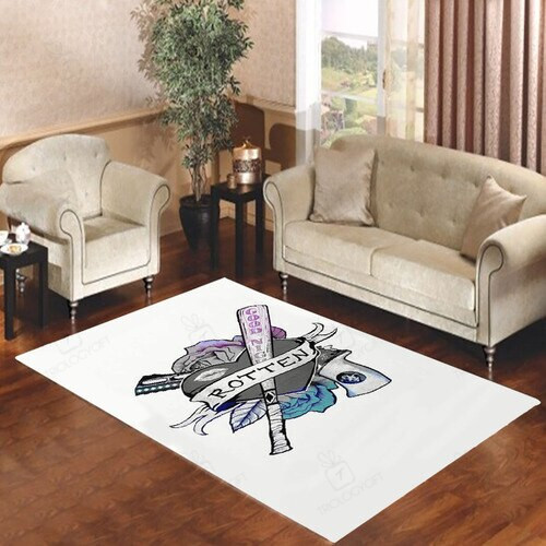 Harley Quinn Rotten Tattoo Rectangle Rug Decor Area Rugs For Living Room Bedroom Kitchen Rugs Home Carpet Flooring TTG015422