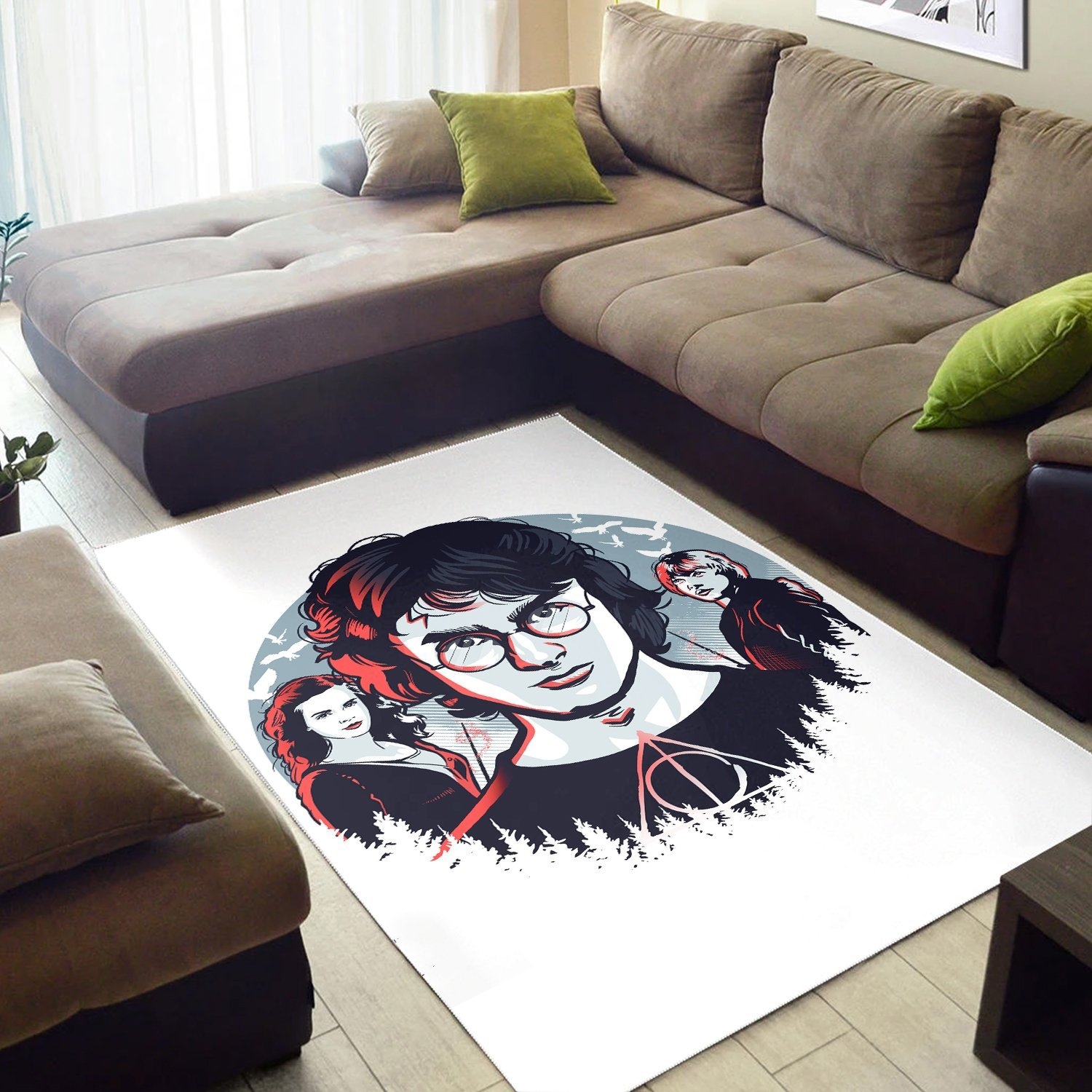 Harry Potter And Best Friends Rug - Unique Anime Apparel for Fans