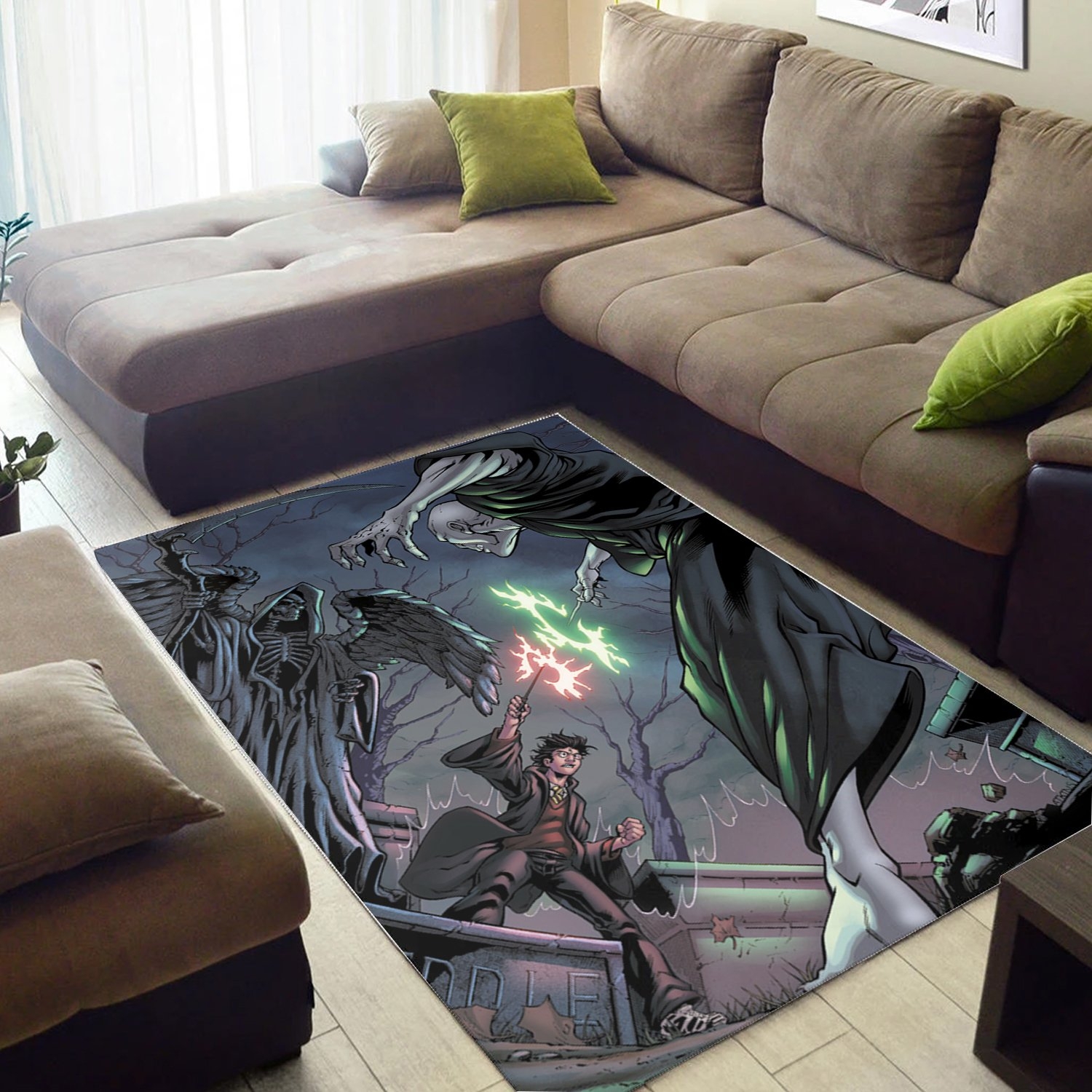 Harry Potter And Lord Voldemort Rug - Unique Anime Apparel for Fans