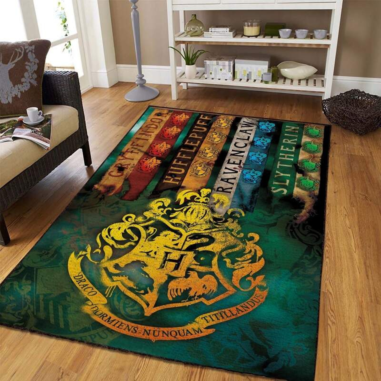 Harry Potter Hogwar House Rug - Unique Anime Apparel for Fans