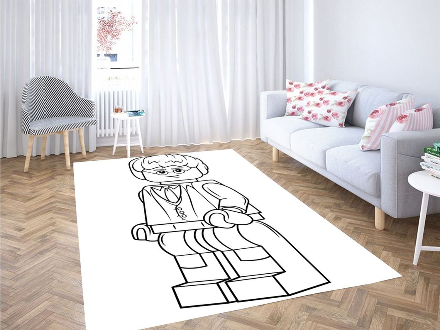 Harry Potter Lego Living Room Modern Carpet Rug - Unique Anime Apparel for Fans