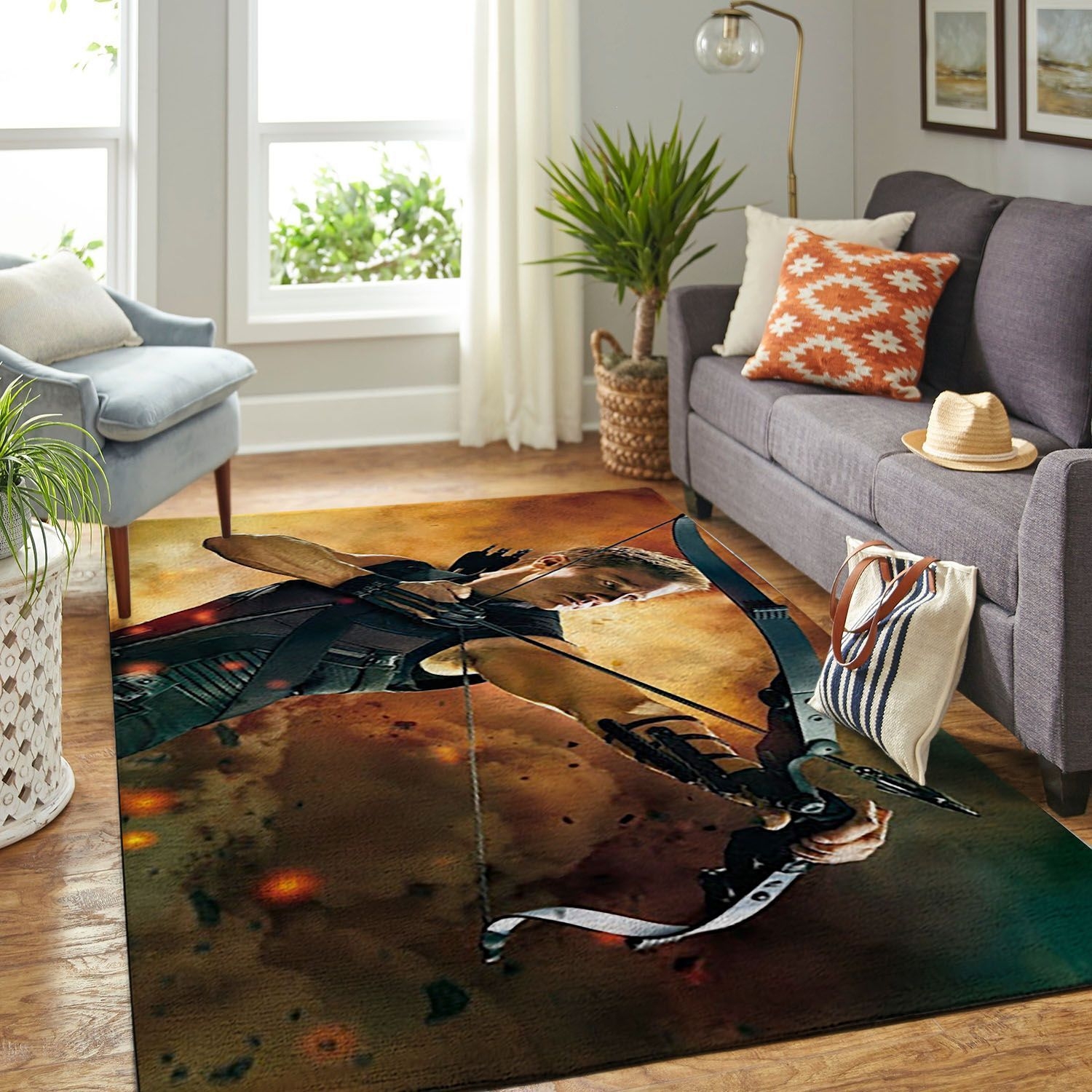 Hawkye Living Room Area Rug - Unique Anime Apparel for Fans
