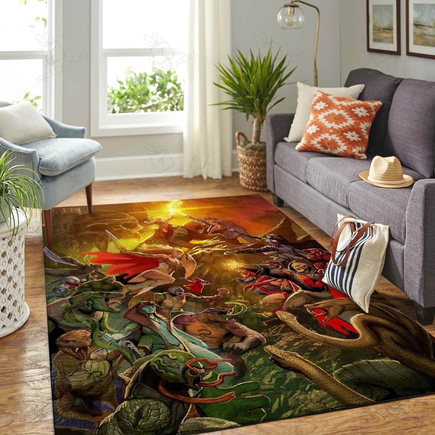 He Man Fighter Rectangle Rug Decor Area Rugs For Living Room Bedroom Kitchen Rugs Home Carpet Flooring TTG015570