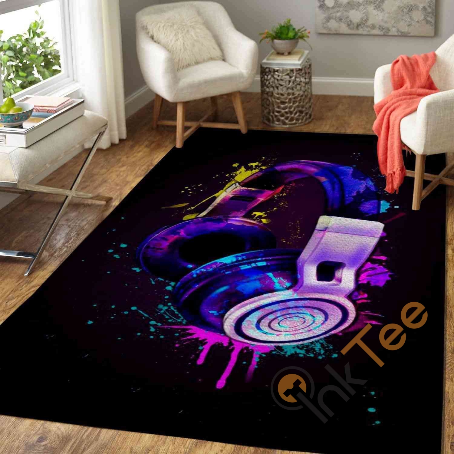 Headphone Area Rug - Unique Anime Apparel for Fans