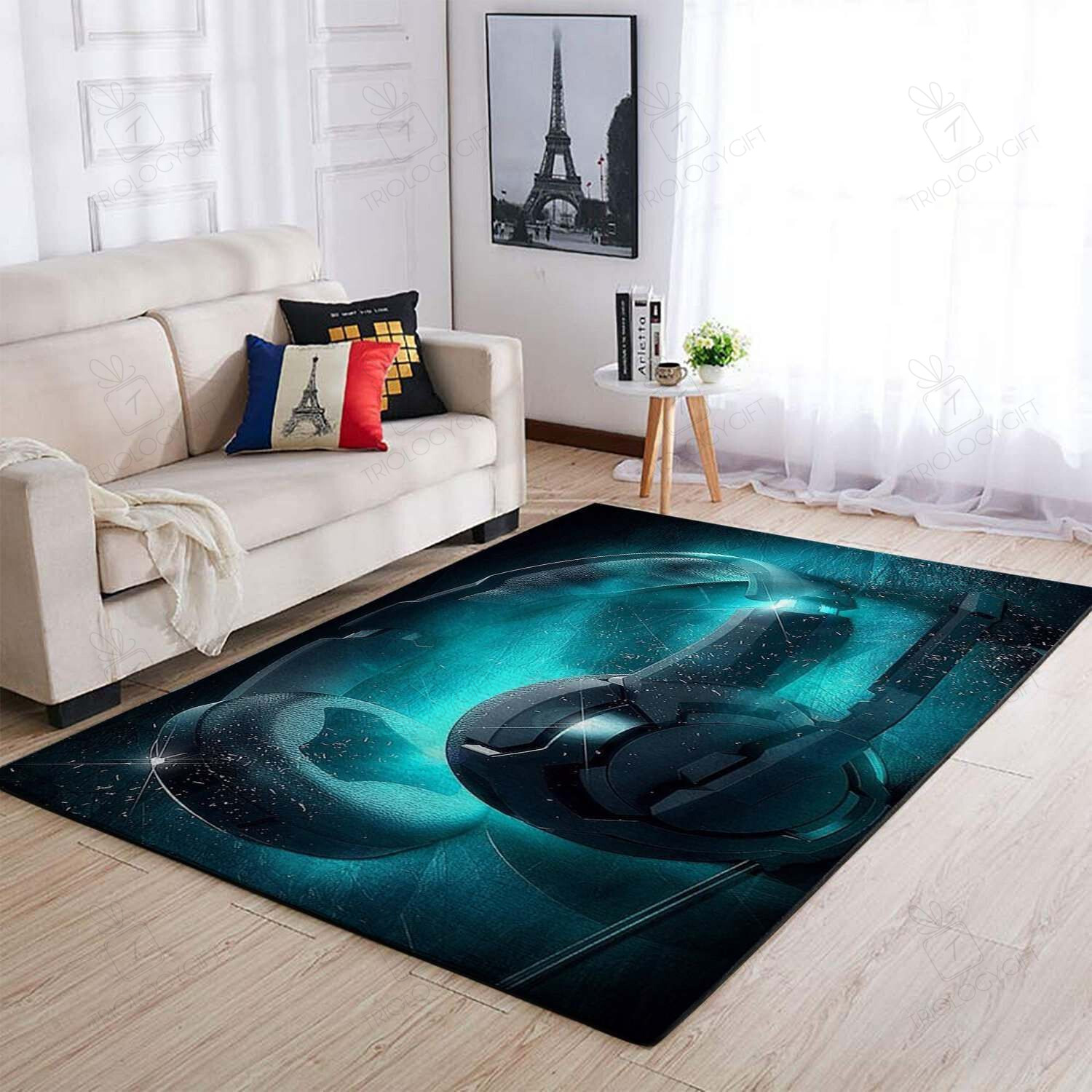 Headphone / Music Floor Rectangle Rug Decor Area Rugs For Living Room Bedroom Kitchen Rugs Home Carpet Flooring TTG015575