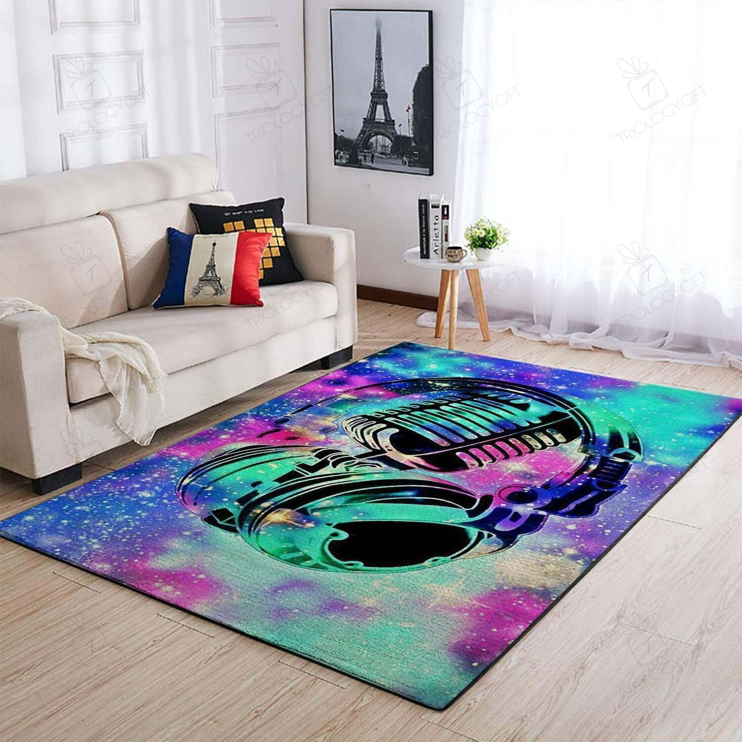 Headphone / Music Floor Rectangle Rug Decor Area Rugs For Living Room Bedroom Kitchen Rugs Home Carpet Flooring TTG015577