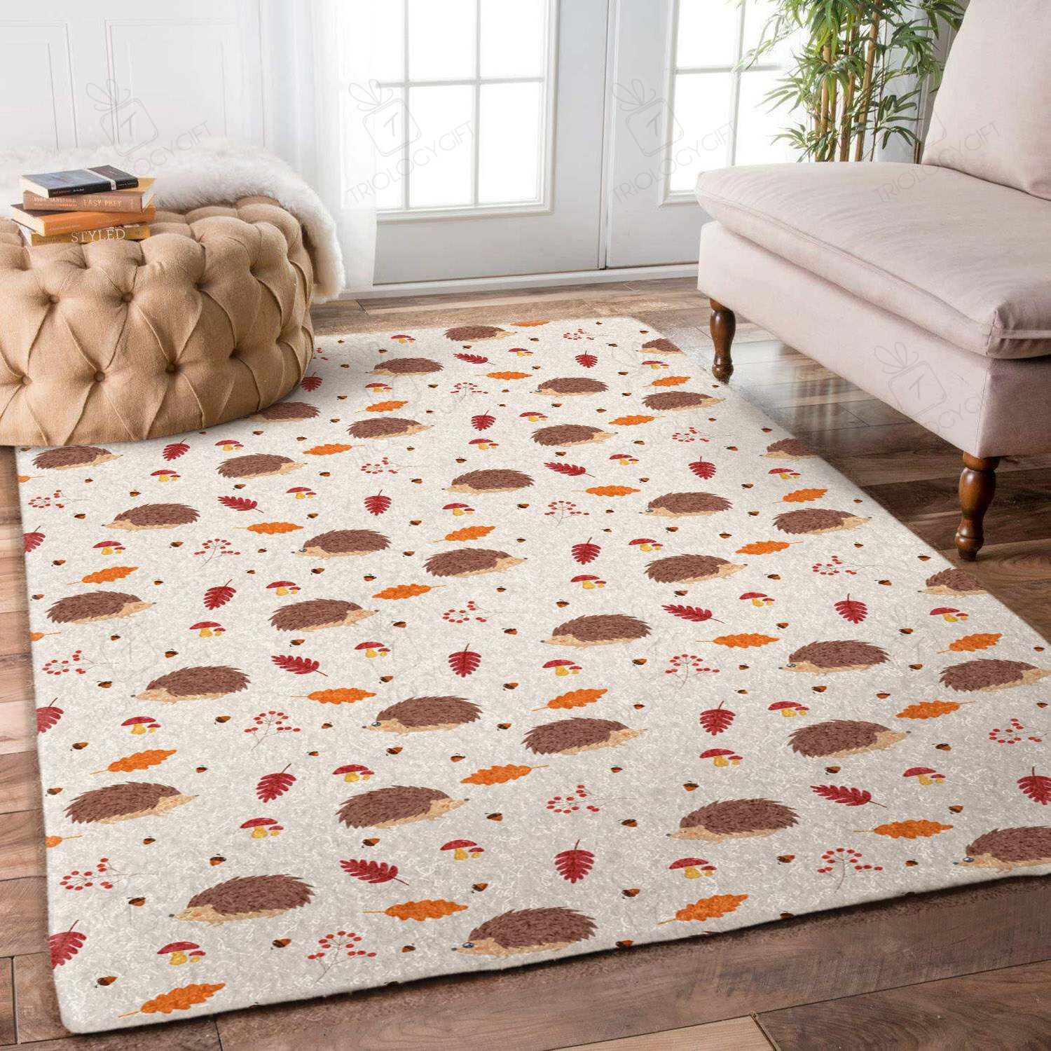 Hedgehog Rh94225 Rectangle Rug Decor Area Rugs For Living Room Bedroom Kitchen Rugs Home Carpet Flooring TTG015587