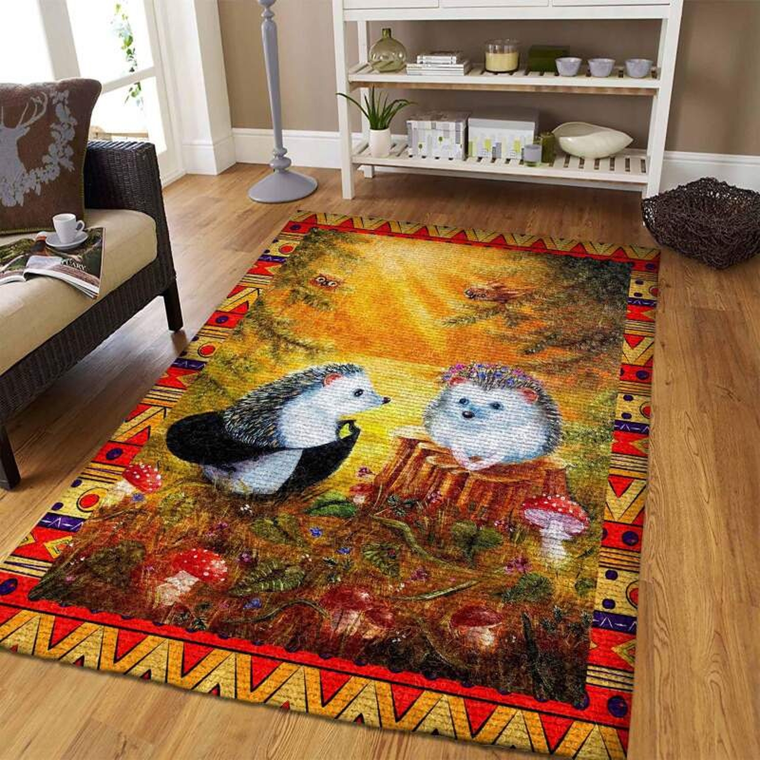 Hedgehog Rug - Unique Anime Apparel for Fans