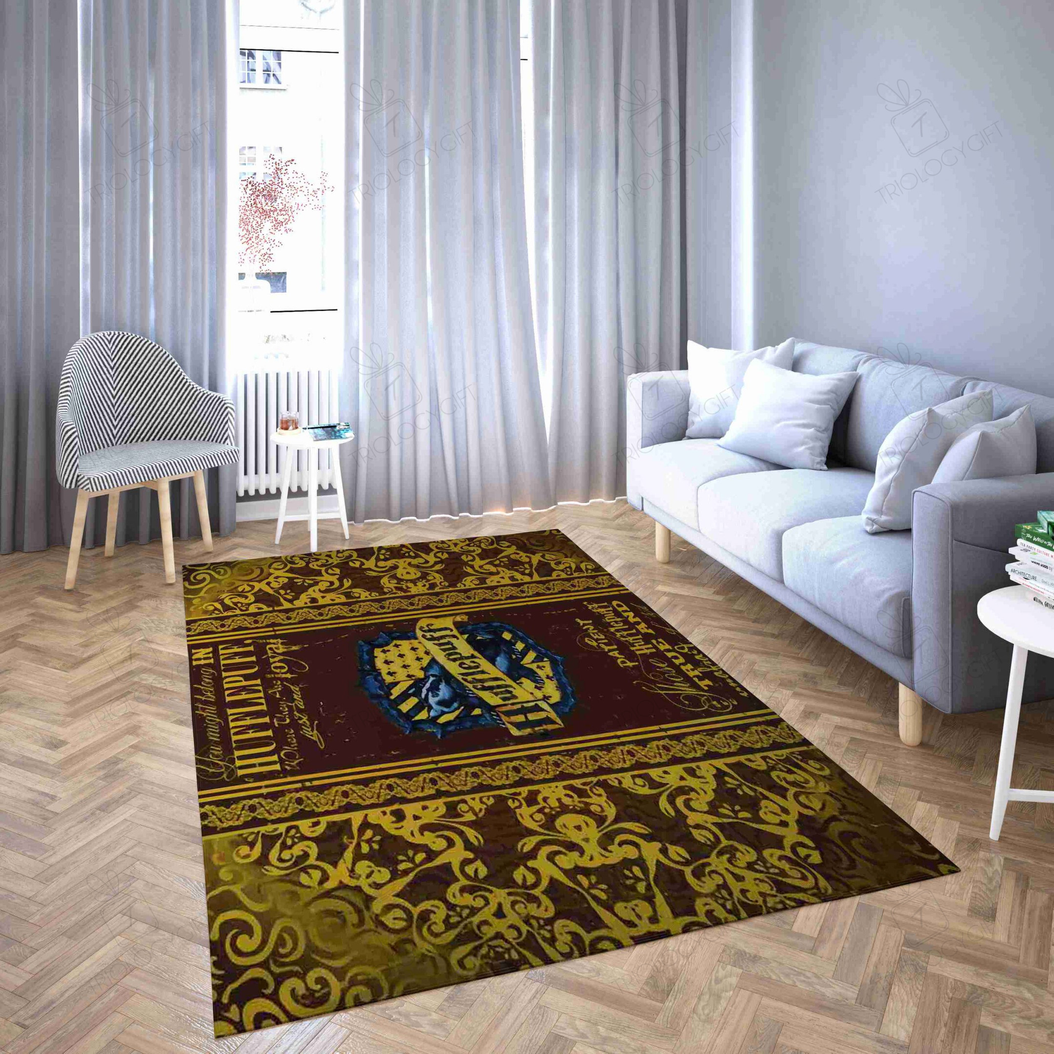 Helga Hufflepuff Rectangle Rug Decor Area Rugs For Living Room Bedroom Kitchen Rugs Home Carpet Flooring TTG015598