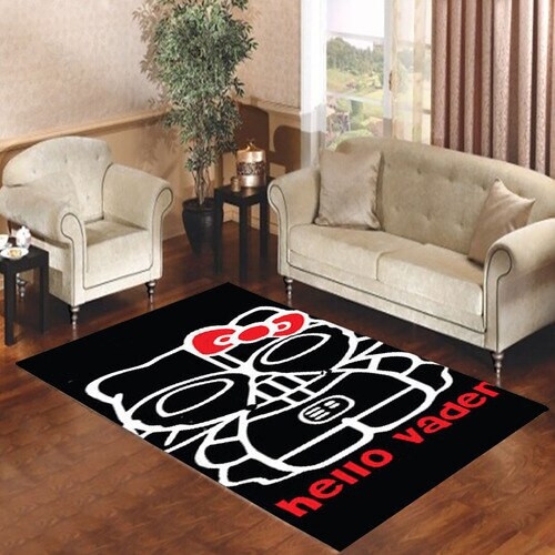 Hello Darth Vader Rectangle Rug Decor Area Rugs For Living Room Bedroom Kitchen Rugs Home Carpet Flooring TTG015602