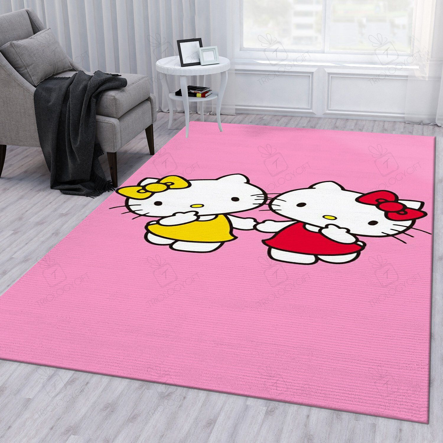Hello Kitty Beautiful Rectangle Rug Decor Area Rugs For Living Room Bedroom Kitchen Rugs Home Carpet Flooring TTG015617