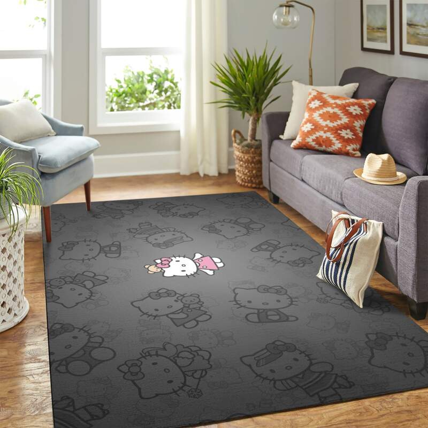 Hello Kitty Carpet Floor Area Rug - Unique Anime Apparel for Fans