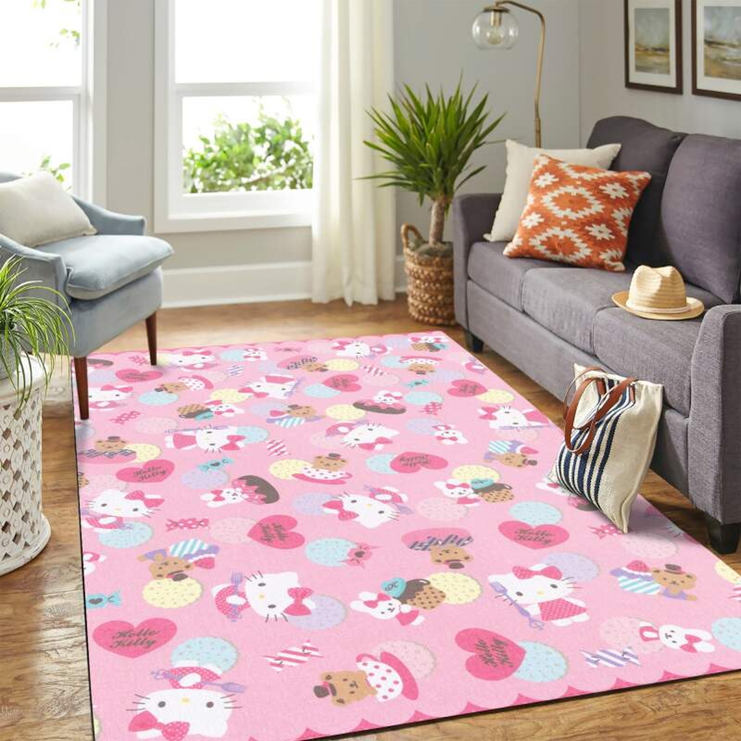 Hello Kitty Carpet Rug - Unique Anime Apparel for Fans