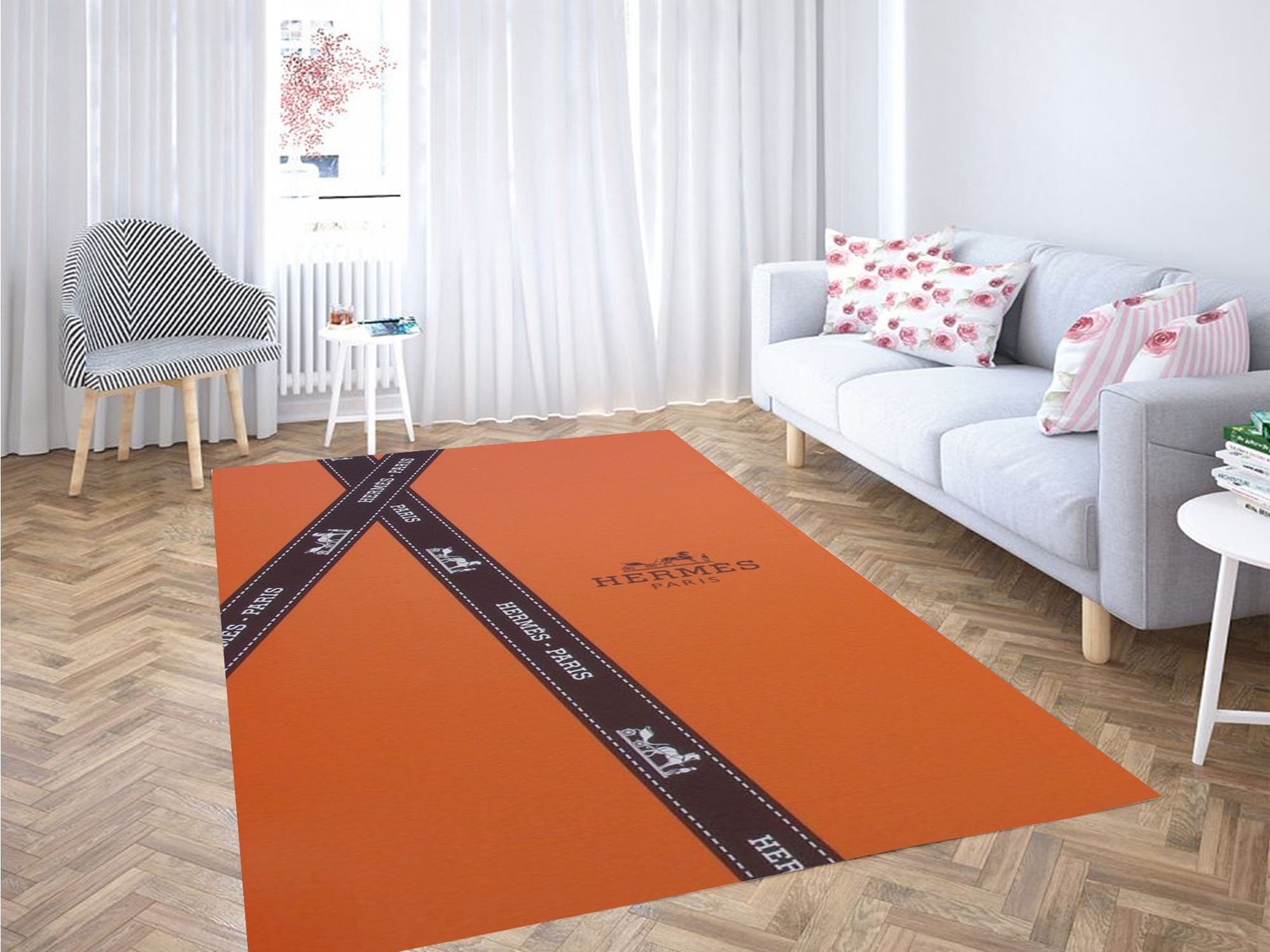 Hermes Wallpaper Carpet Rug - Unique Anime Apparel for Fans