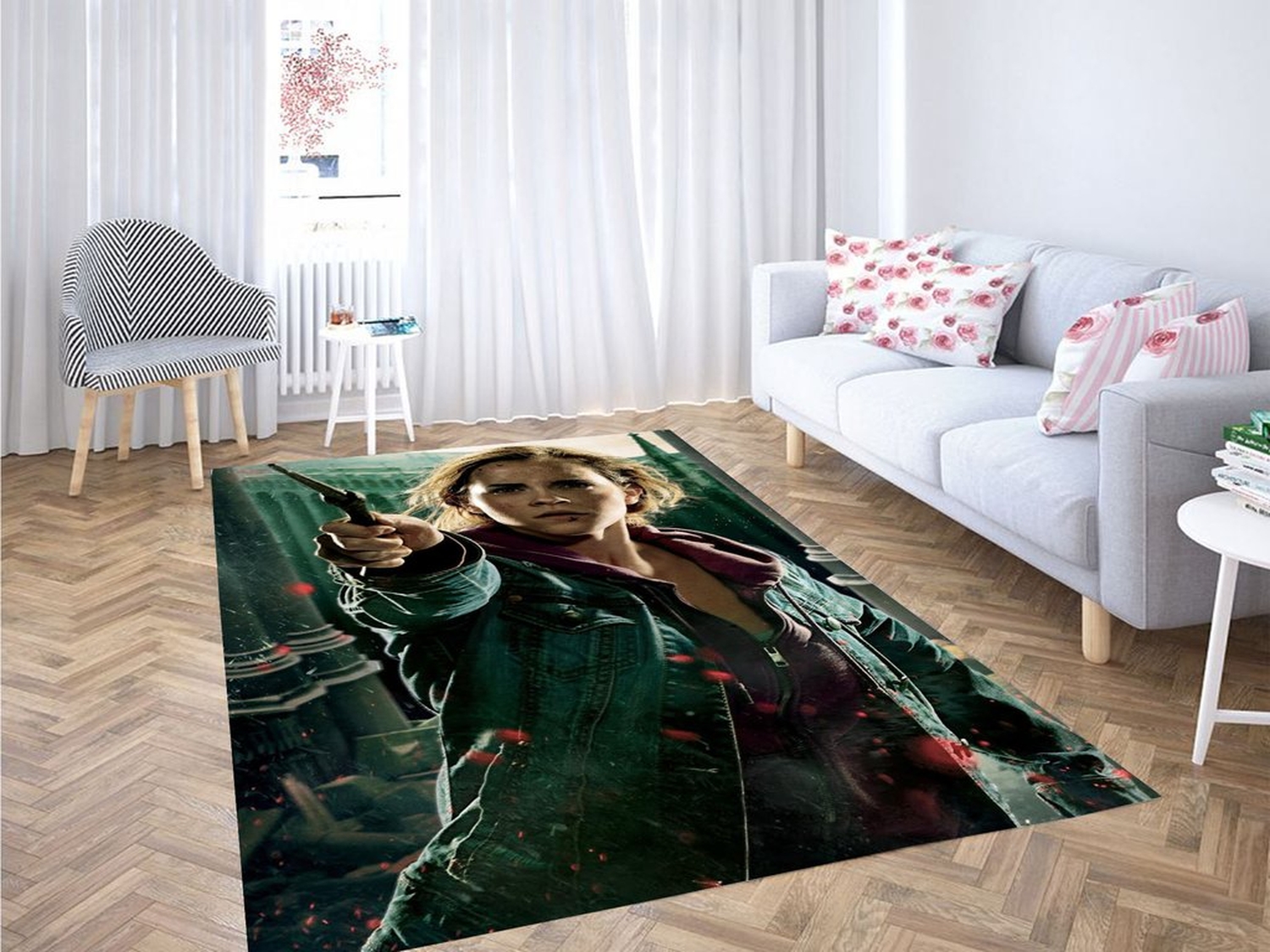 Hermione Last Seasons Living Room Modern Carpet Rug - Unique Anime Apparel for Fans
