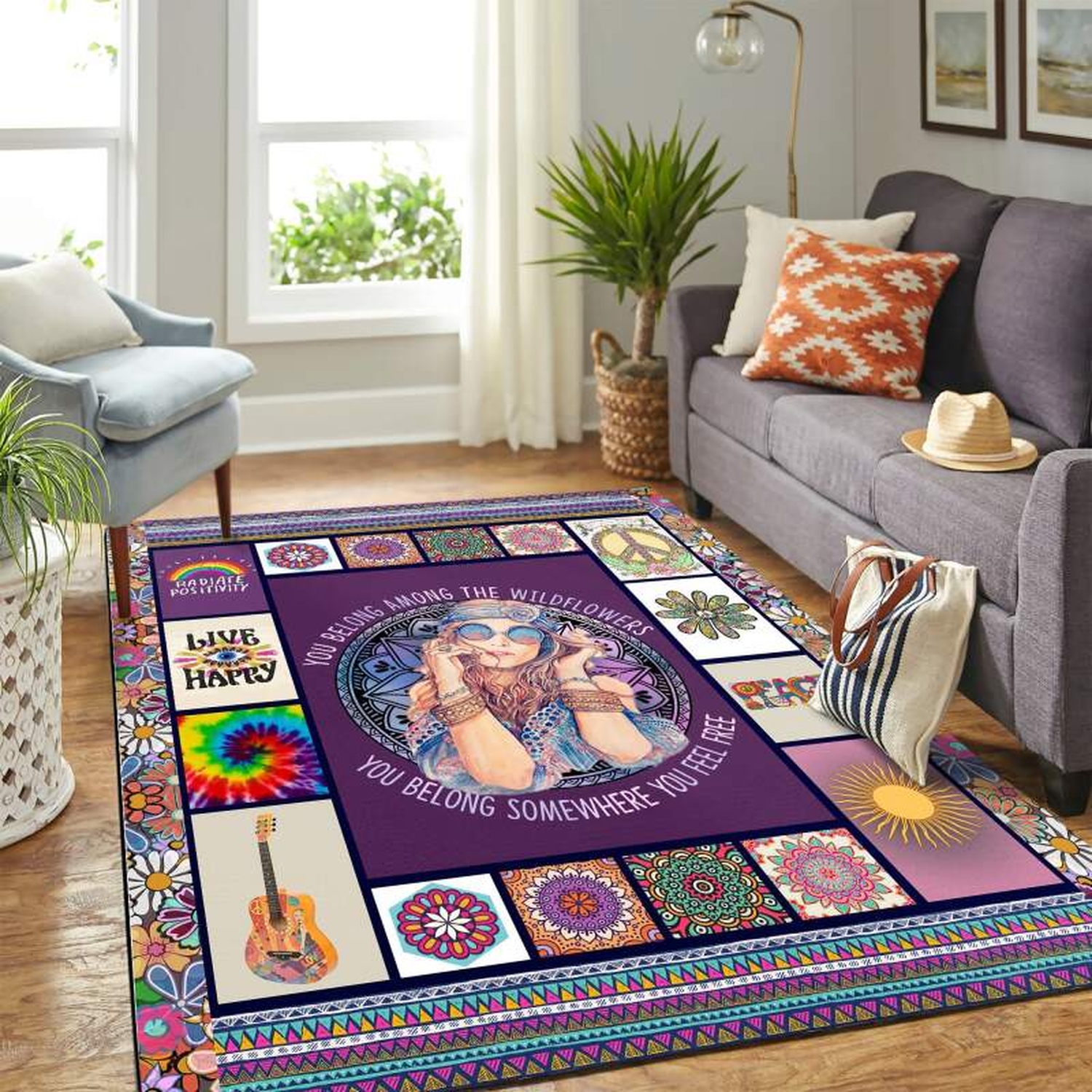 Hippie Copy Mk Carpet Area Rug - Unique Anime Apparel for Fans