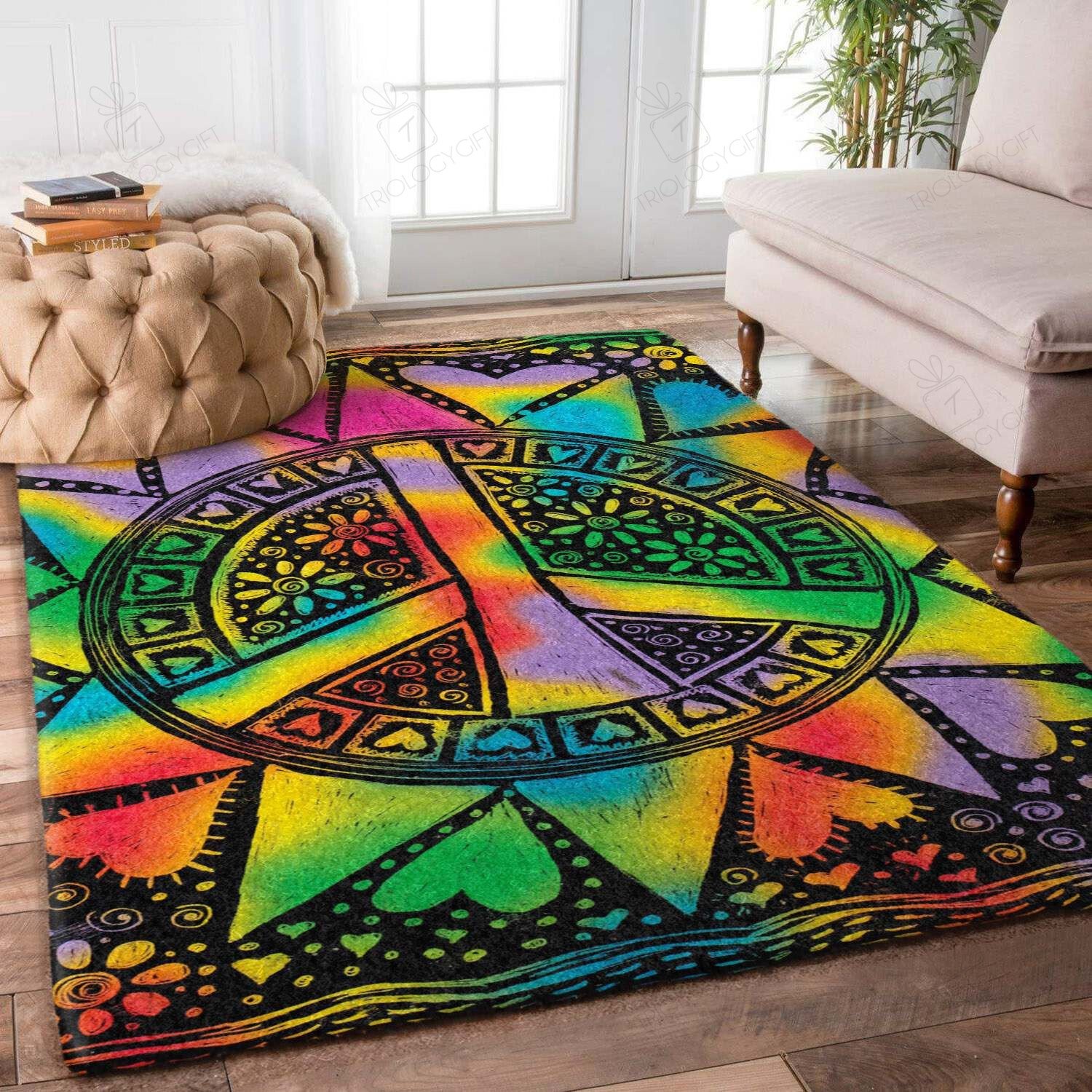 Hippie Rectangle Rug Decor Area Rugs For Living Room Bedroom Kitchen Rugs Home Carpet Flooring TTG015702