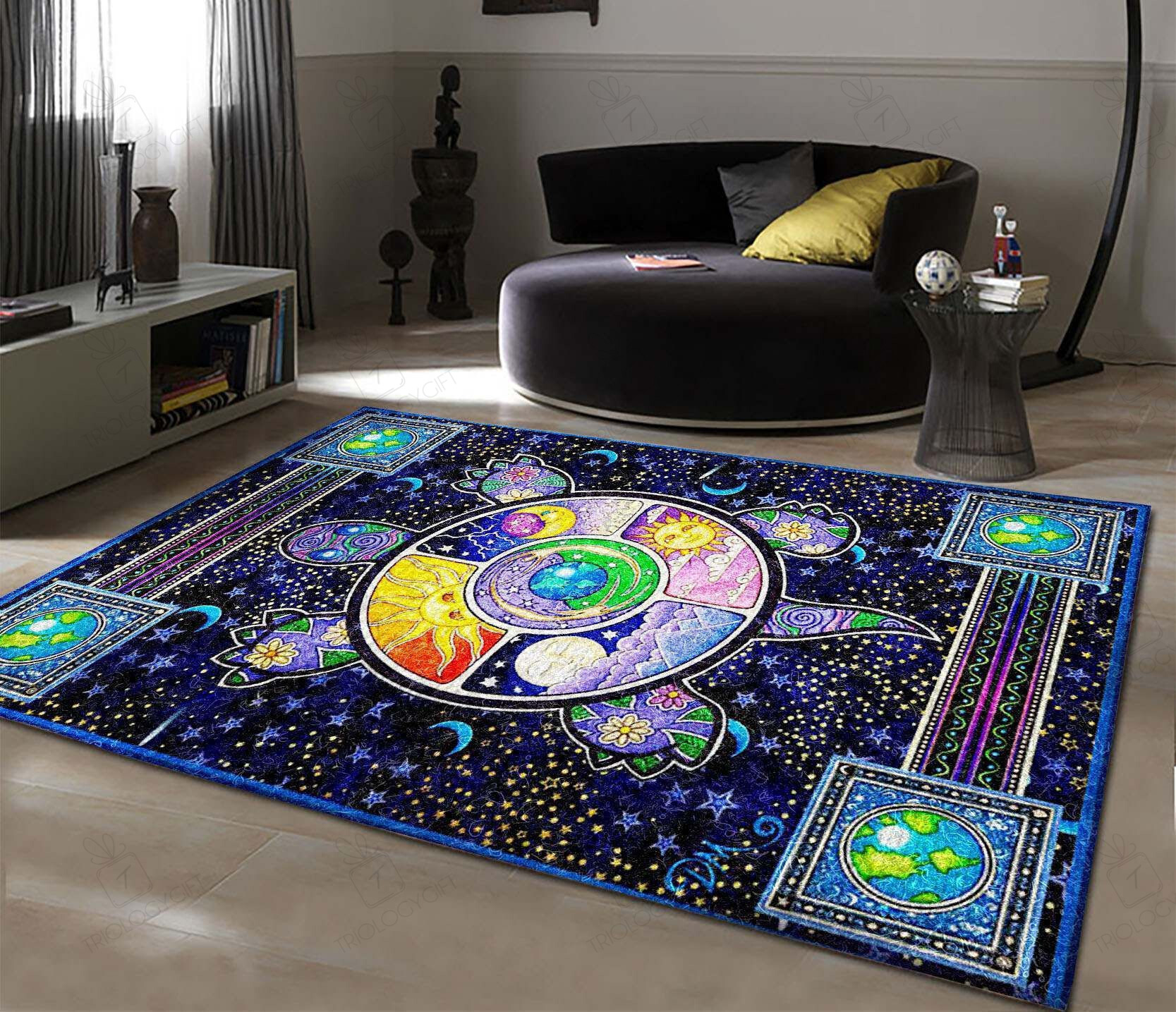 Hippie Turtle Ah78354 Rectangle Rug Decor Area Rugs For Living Room Bedroom Kitchen Rugs Home Carpet Flooring TTG015729