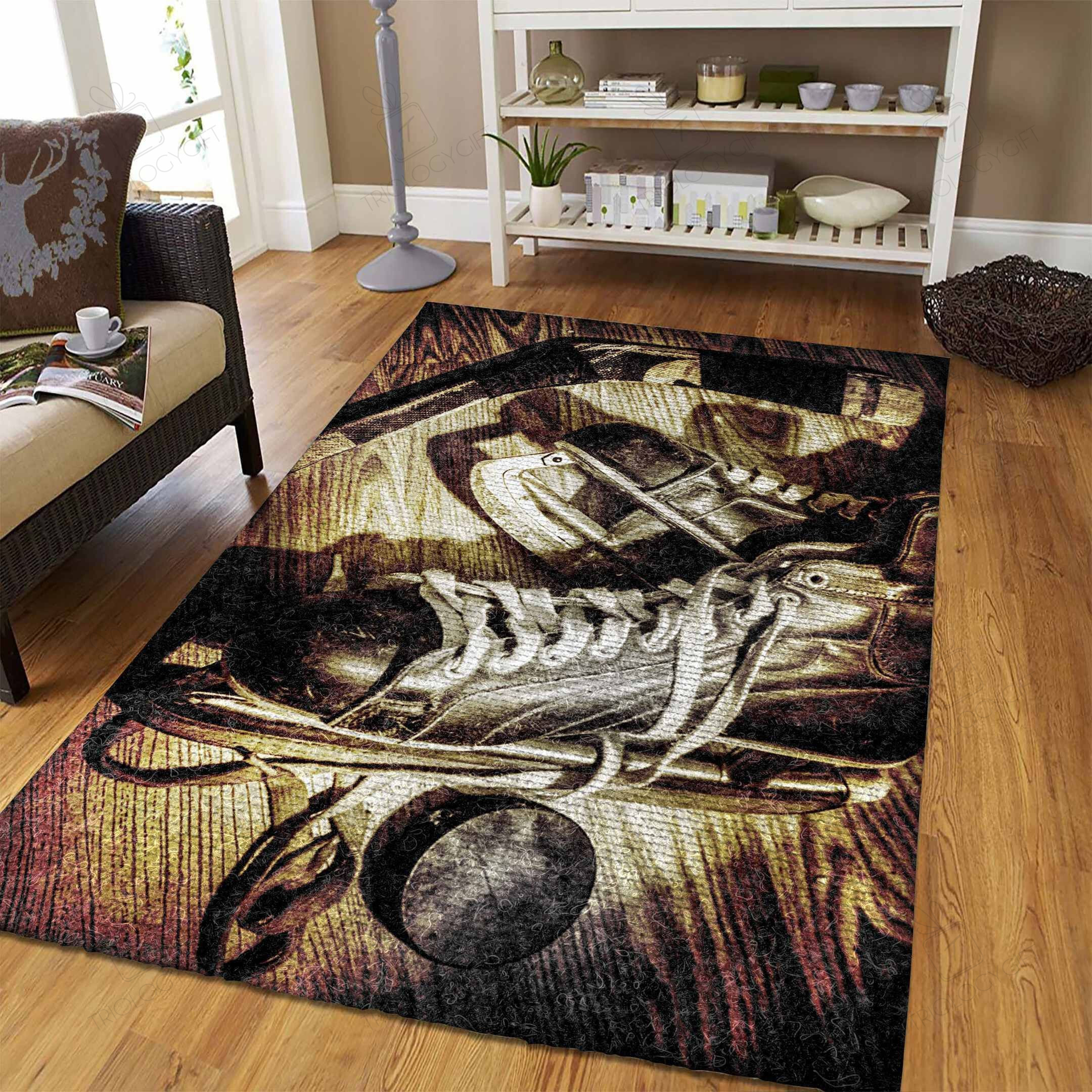 Hockey Rectangle Rug Decor Area Rugs For Living Room Bedroom Kitchen Rugs Home Carpet Flooring TTG015758