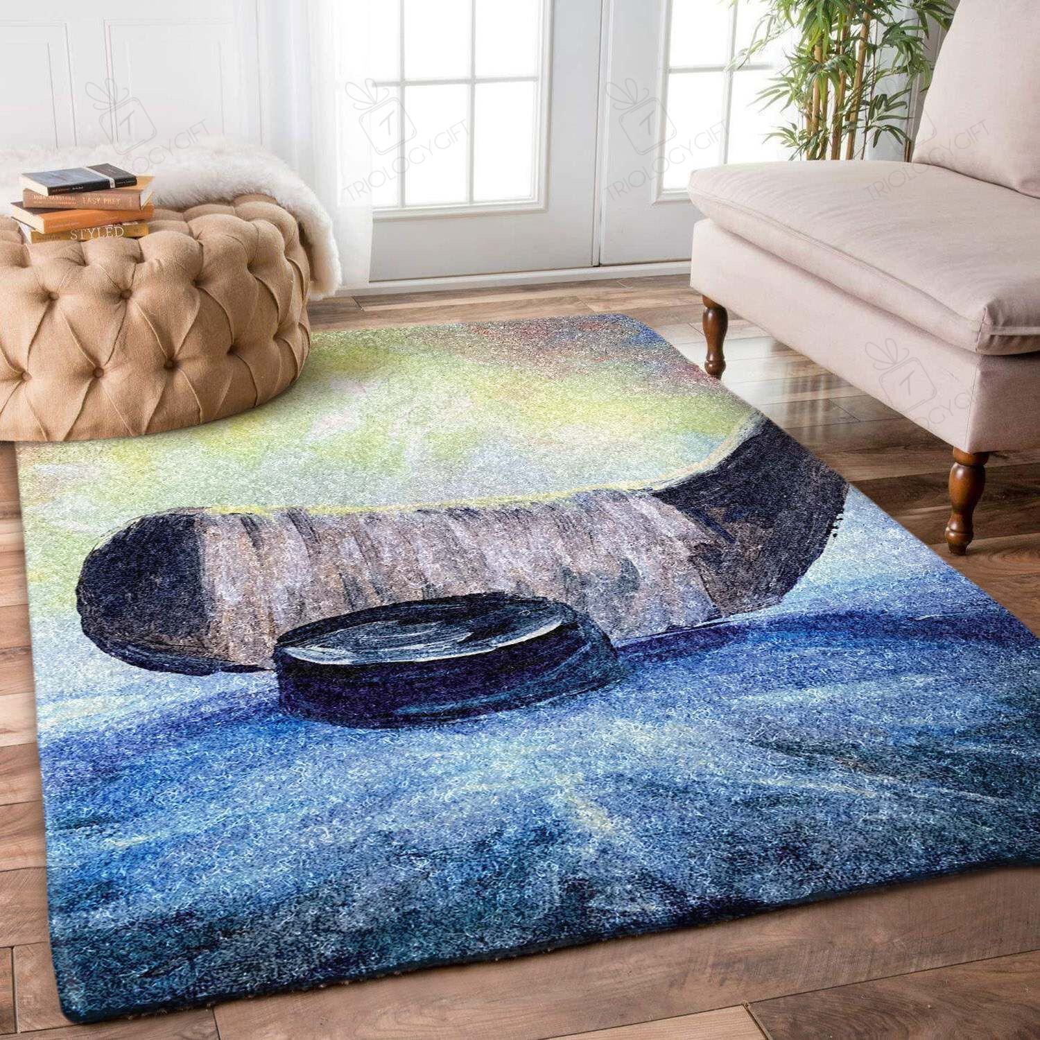 Hockey Rectangle Rug Decor Area Rugs For Living Room Bedroom Kitchen Rugs Home Carpet Flooring TTG015759