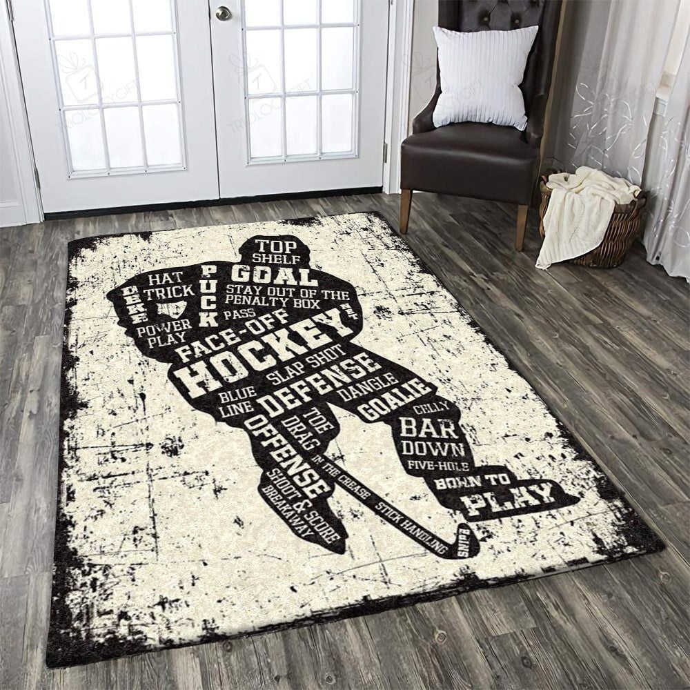 Hockey Rectangle Rug Decor Area Rugs For Living Room Bedroom Kitchen Rugs Home Carpet Flooring TTG015768