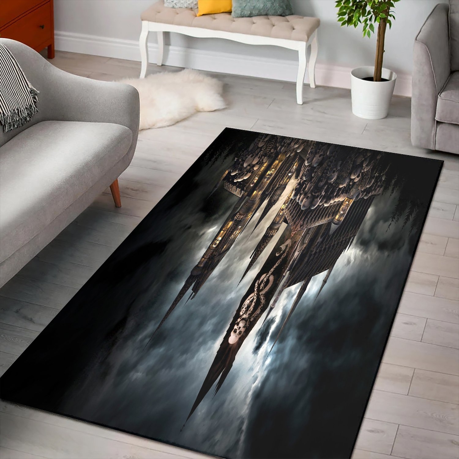 Hogwarts Castle Of Harry Potter Rug - Unique Anime Apparel for Fans