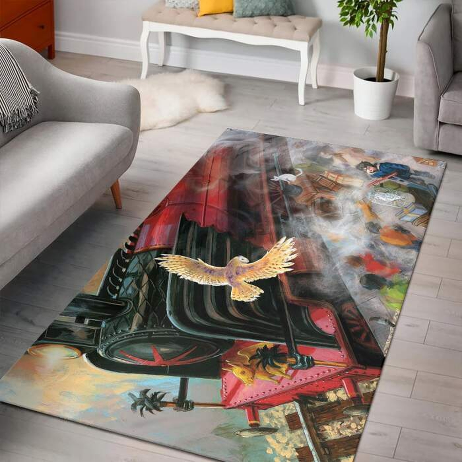 Hogwarts Express Harry Potter Rug - Unique Anime Apparel for Fans