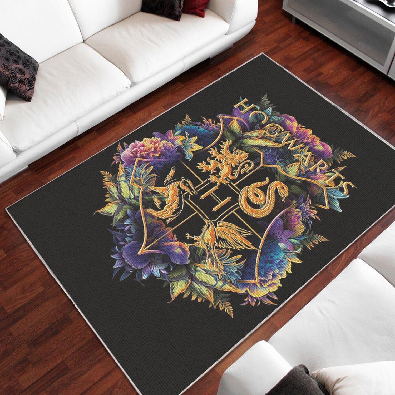 Hogwarts Harry Potter Area Rug Style 2 - Unique Anime Apparel for Fans