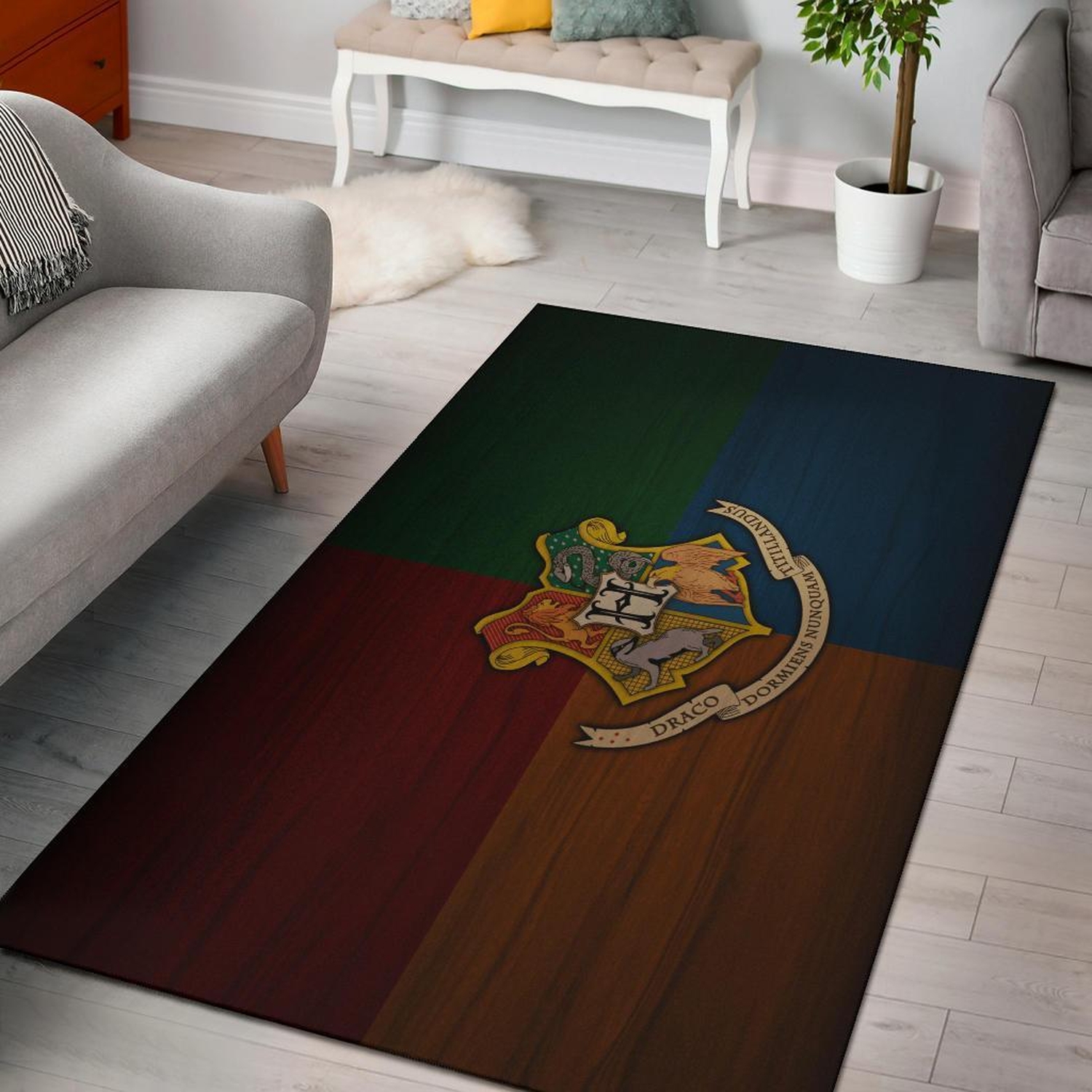 Hogwarts Harry Potter Area Rug - Unique Anime Apparel for Fans