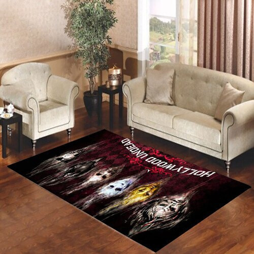 Hollywood Undead Band Rectangle Rug Decor Area Rugs For Living Room Bedroom Kitchen Rugs Home Carpet Flooring TTG015831