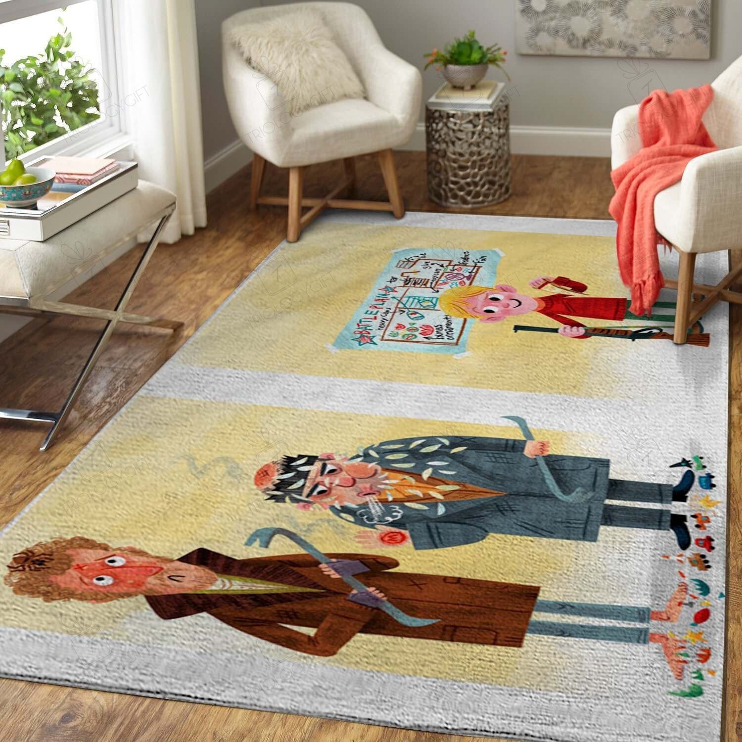 Home Alone Christmas Rectangle Rug Decor Area Rugs For Living Room Bedroom Kitchen Rugs Home Carpet Flooring TTG015837