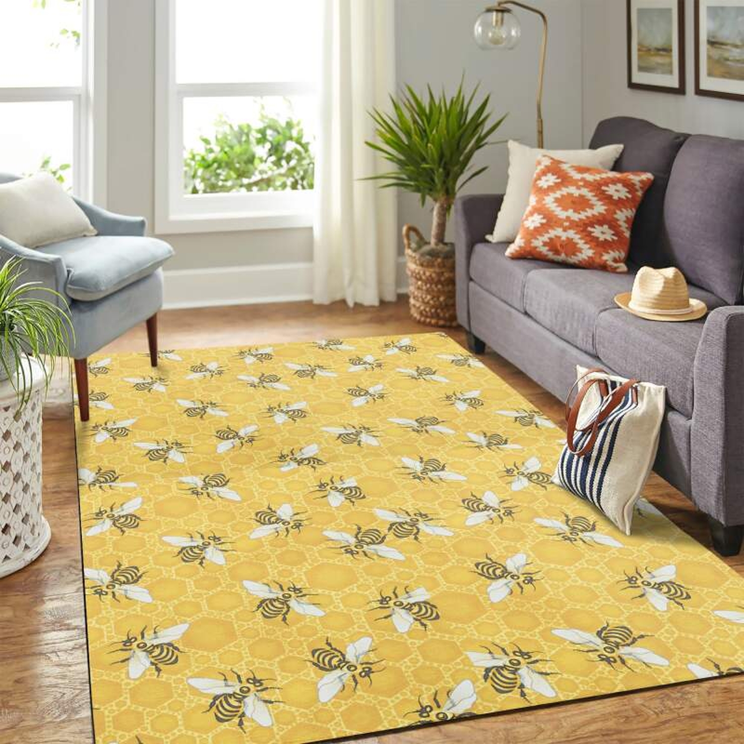 Honey Bee Carpet Rug - Unique Anime Apparel for Fans