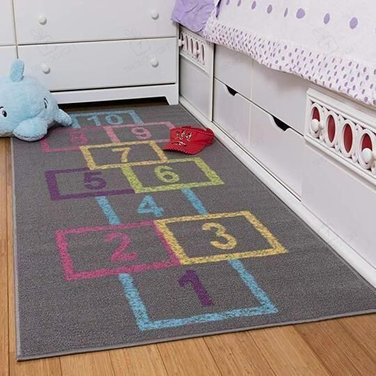 Hopscotch Game Fn291003 Rectangle Rug Decor Area Rugs For Living Room Bedroom Kitchen Rugs Home Carpet Flooring TTG015860
