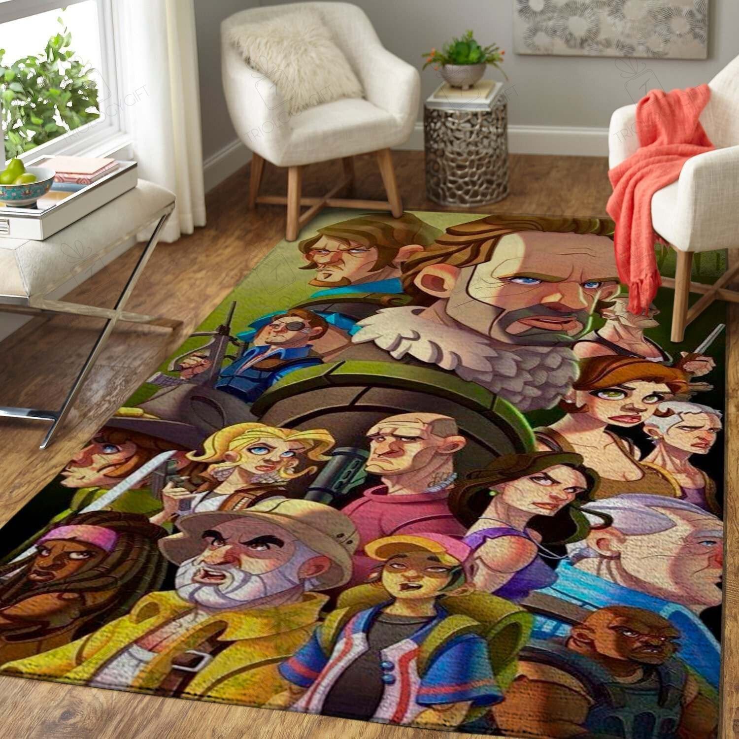 Horror Fans The Waking Dead Movie Xg22585 Rectangle Rug Decor Area Rugs For Living Room Bedroom Kitchen Rugs Home Carpet Flooring TTG015865