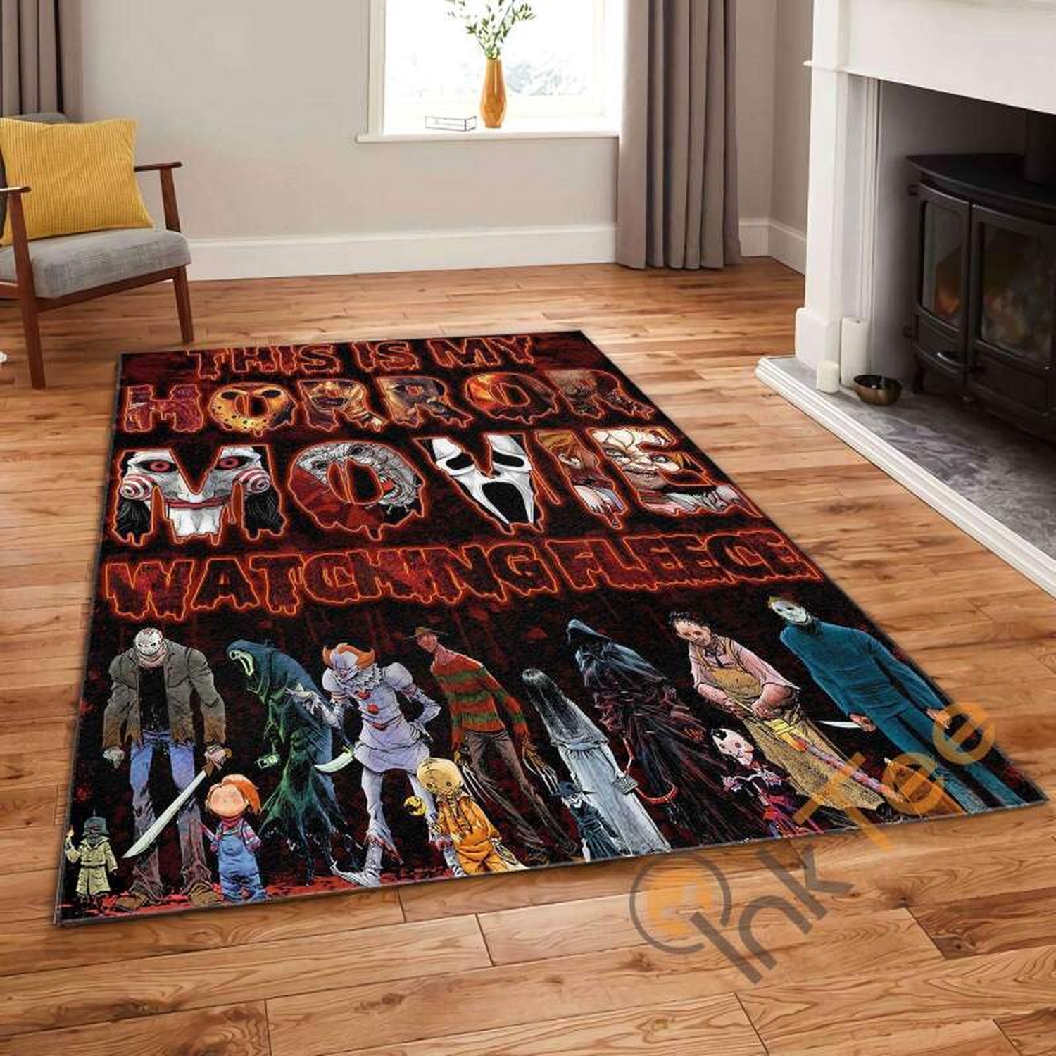 Horror Movie God's Living Room Bedroom Skull Lover Comfortable Soft Rug - Unique Anime Apparel for Fans