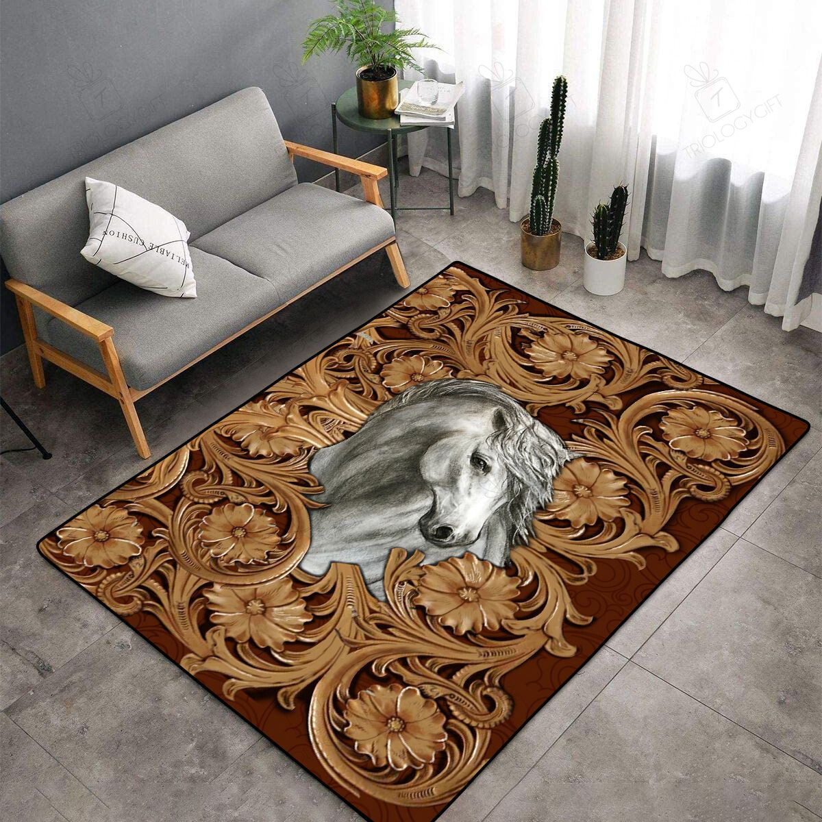 HoTTGe 3D Rectangle Rug Decor Area Rugs For Living Room Bedroom Kitchen Rugs Home Carpet Flooring TTG015877