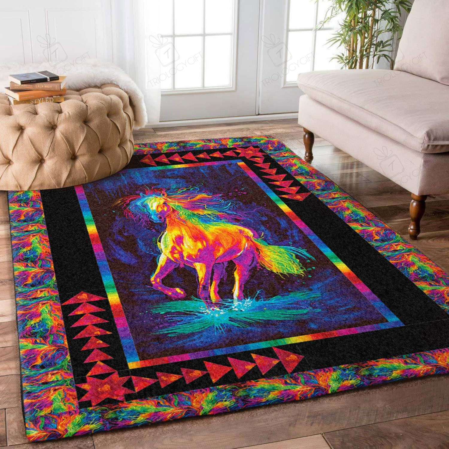 HoTTGe Rectangle Rug Decor Area Rugs For Living Room Bedroom Kitchen Rugs Home Carpet Flooring TTG016007