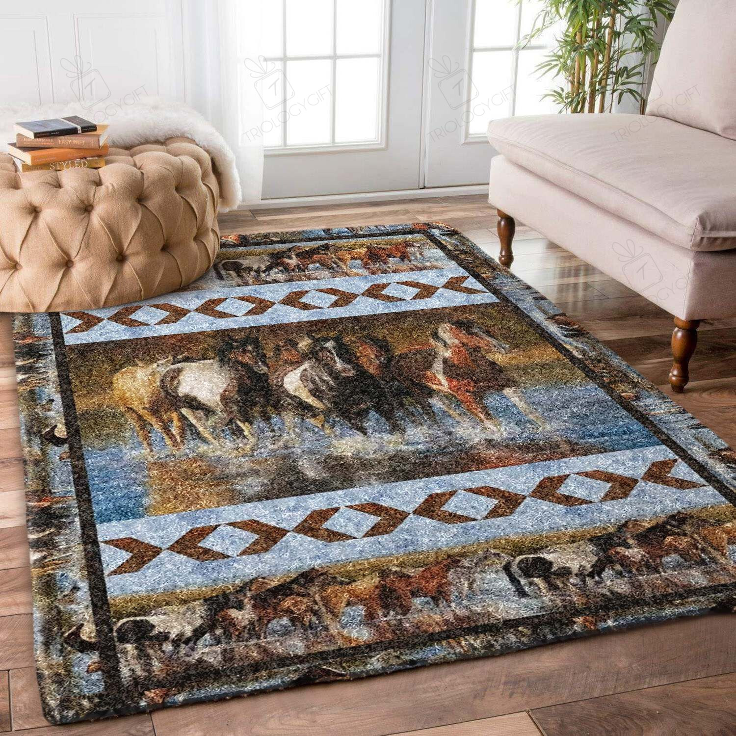 HoTTGe Rectangle Rug Decor Area Rugs For Living Room Bedroom Kitchen Rugs Home Carpet Flooring TTG016058
