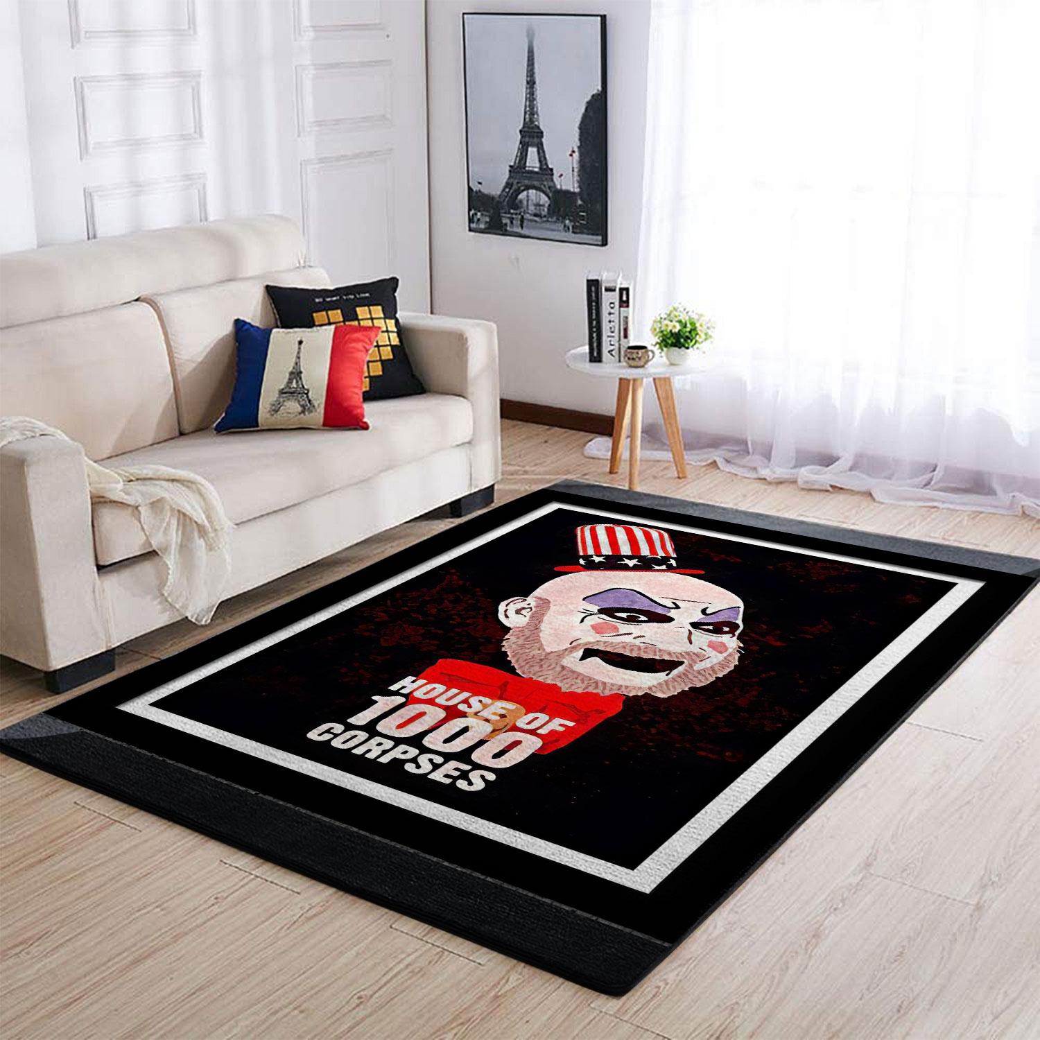 House Of Corpses Rob Zombie Captain Spaulding Horror Movie Rug - Unique Anime Apparel for Fans