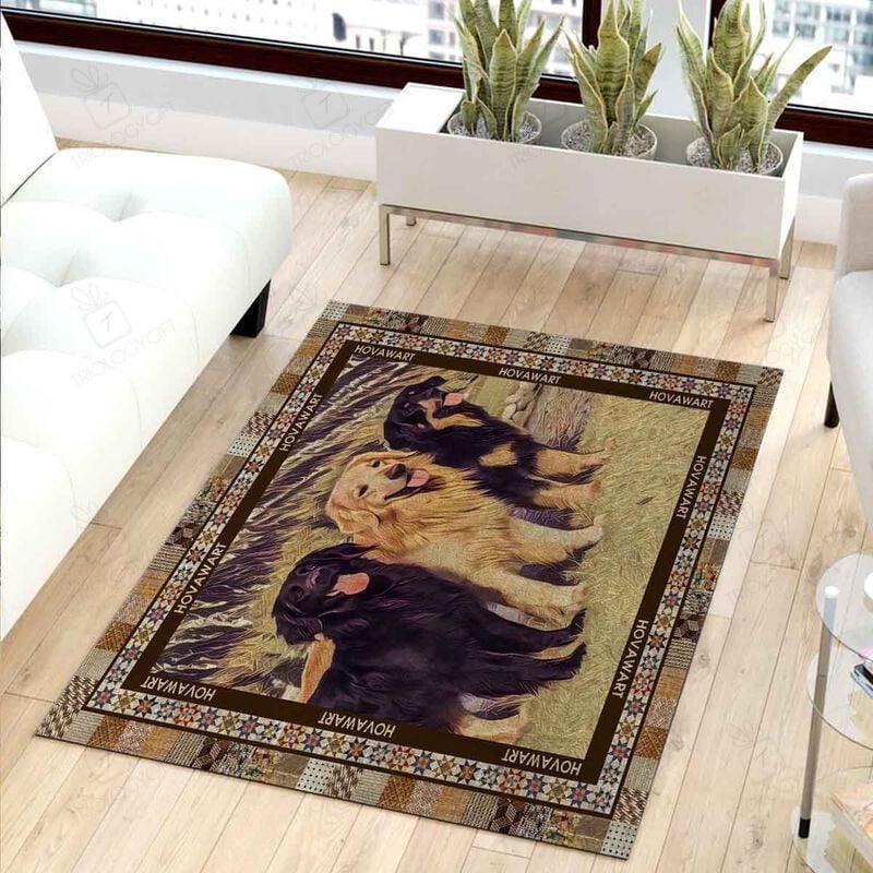 Hovawart Friend Rectangle Rug Decor Area Rugs For Living Room Bedroom Kitchen Rugs Home Carpet Flooring TTG016301