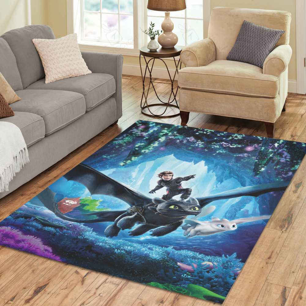 How To Train Your Dragon Rectangle Rug Decor Area Rugs For Living Room Bedroom Kitchen Rugs Home Carpet Flooring TTG016307